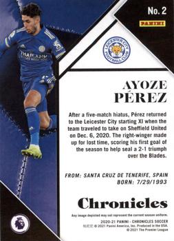 2020-21 Panini Chronicles - Chronicles Premier League #2 Ayoze Perez Back