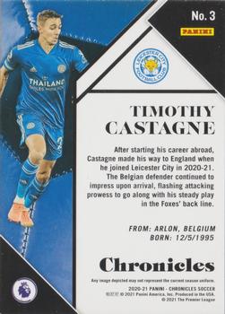 2020-21 Panini Chronicles - Chronicles Premier League #3 Timothy Castagne Back