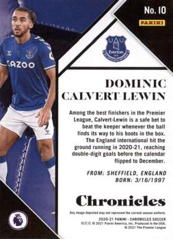 2020-21 Panini Chronicles - Chronicles Premier League #10 Dominic Calvert-Lewin Back