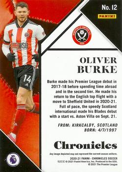 2020-21 Panini Chronicles - Chronicles Premier League #12 Oliver Burke Back