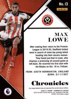2020-21 Panini Chronicles - Chronicles Premier League #13 Max Lowe Back