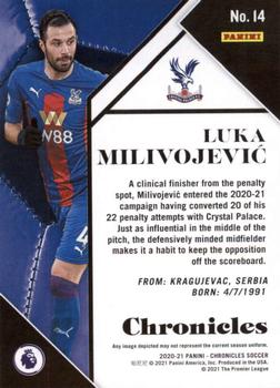 2020-21 Panini Chronicles - Chronicles Premier League #14 Luka Milivojevic Back