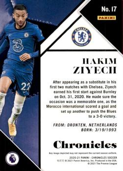 2020-21 Panini Chronicles - Chronicles Premier League #17 Hakim Ziyech Back