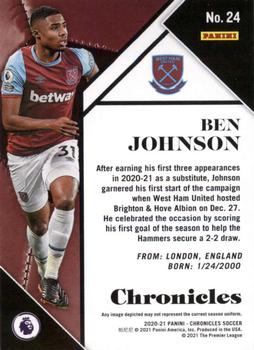 2020-21 Panini Chronicles - Chronicles Premier League #24 Ben Johnson Back