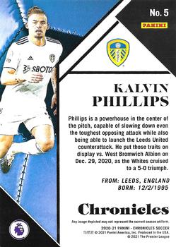 2020-21 Panini Chronicles - Chronicles Premier League Blue #5 Kalvin Phillips Back