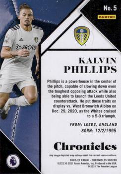 2020-21 Panini Chronicles - Chronicles Premier League Green Circles #5 Kalvin Phillips Back