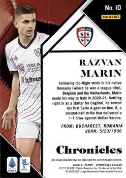2020-21 Panini Chronicles - Chronicles Serie A Green Circles #10 Razvan Marin Back