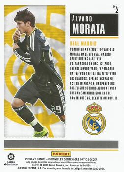 2020-21 Panini Chronicles - Contenders Historic Rookie Ticket La Liga #2 Alvaro Morata Back