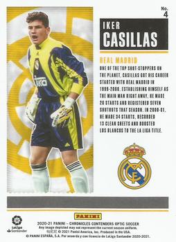 2020-21 Panini Chronicles - Contenders Historic Rookie Ticket La Liga #4 Iker Casillas Back
