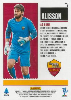 2020-21 Panini Chronicles - Contenders Historic Rookie Ticket Serie A #1 Alisson Back