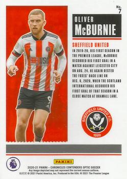 2020-21 Panini Chronicles - Contenders Rookie Ticket Premier League #7 Oliver McBurnie Back
