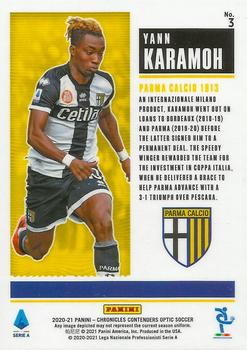 2020-21 Panini Chronicles - Contenders Rookie Ticket Serie A #3 Yann Karamoh Back