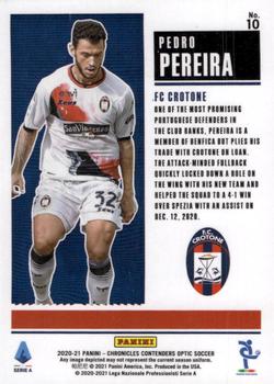 2020-21 Panini Chronicles - Contenders Rookie Ticket Serie A #10 Pedro Pereira Back