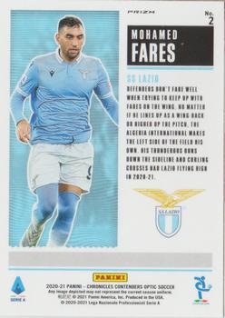 2020-21 Panini Chronicles - Contenders Rookie Ticket Serie A Purple Mojo #2 Mohamed Fares Back