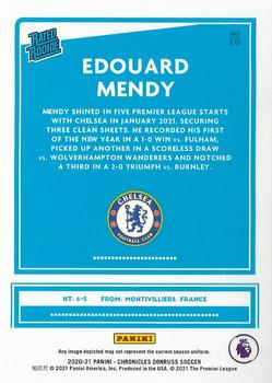 2020-21 Panini Chronicles - Donruss Rated Rookies Premier League #10 Edouard Mendy Back