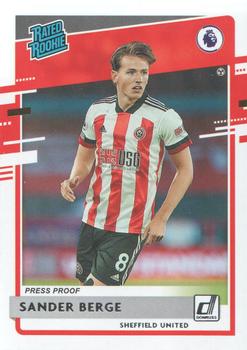 2020-21 Panini Chronicles - Donruss Rated Rookies Premier League Press Proof Silver #4 Sander Berge Front