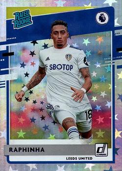 2020-21 Panini Chronicles - Donruss Rated Rookies Premier League Purple Astro #5 Raphinha Front