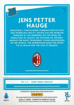 2020-21 Panini Chronicles - Donruss Rated Rookies Serie A #1 Jens Petter Hauge Back