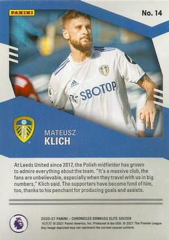 2020-21 Panini Chronicles - Elite Premier League #14 Mateusz Klich Back