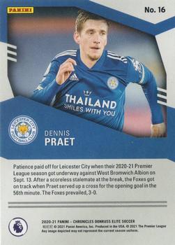 2020-21 Panini Chronicles - Elite Premier League #16 Dennis Praet Back