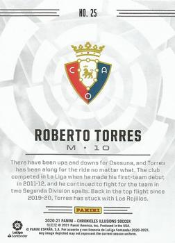 2020-21 Panini Chronicles - Illusions La Liga #25 Roberto Torres Back