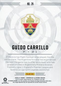 2020-21 Panini Chronicles - Illusions La Liga #29 Guido Carrillo Back