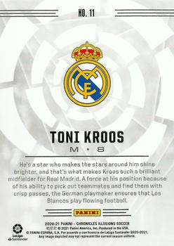2020-21 Panini Chronicles - Illusions La Liga Green Circles #11 Toni Kroos Back
