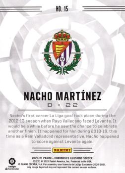 2020-21 Panini Chronicles - Illusions La Liga Green Circles #15 Nacho Martinez Back