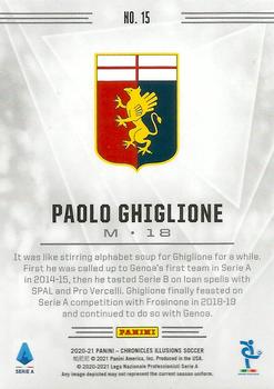 2020-21 Panini Chronicles - Illusions Serie A #15 Paolo Ghiglione Back
