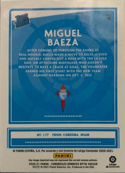 2020-21 Panini Chronicles - Optic Rated Rookies La Liga #4 Miguel Baeza Back
