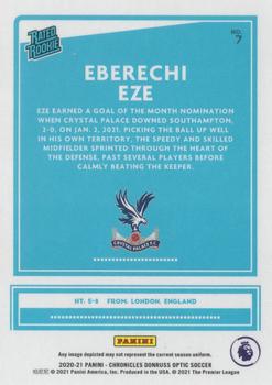 2020-21 Panini Chronicles - Optic Rated Rookies Premier League #7 Eberechi Eze Back