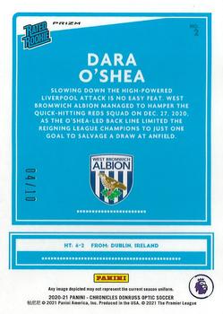 2020-21 Panini Chronicles - Optic Rated Rookies Premier League Gold #2 Dara O'Shea Back