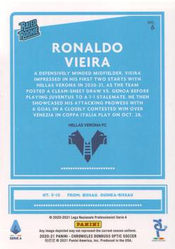 2020-21 Panini Chronicles - Optic Rated Rookies Serie A #6 Ronaldo Vieira Back