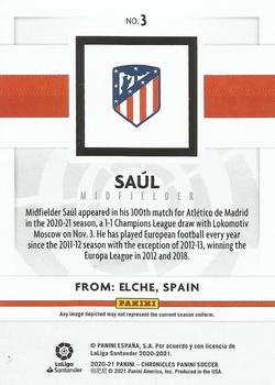 2020-21 Panini Chronicles - Panini La Liga #3 Saul Back