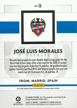 2020-21 Panini Chronicles - Panini La Liga #13 Jose Luis Morales Back