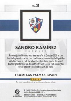 2020-21 Panini Chronicles - Panini La Liga #21 Sandro Ramirez Back