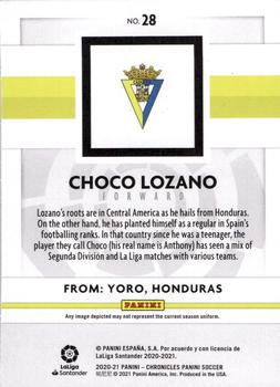 2020-21 Panini Chronicles - Panini La Liga Green Circles #28 Choco Lozano Back