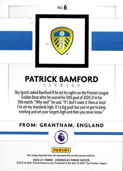 2020-21 Panini Chronicles - Panini Premier League #6 Patrick Bamford Back