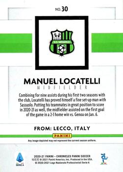 2020-21 Panini Chronicles - Panini Serie A #30 Manuel Locatelli Back