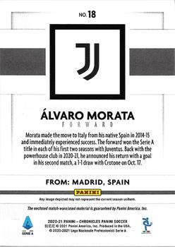 2020-21 Panini Chronicles - Panini Serie A Memorabilia #18 Alvaro Morata Back