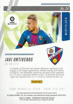 2020-21 Panini Chronicles - Prestige La Liga #24 Javi Ontiveros Back