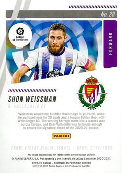 2020-21 Panini Chronicles - Prestige La Liga #28 Shon Weissman Back