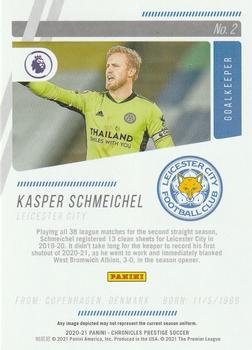 2020-21 Panini Chronicles - Prestige Premier League #2 Kasper Schmeichel Back