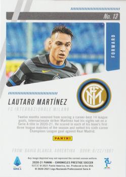 2020-21 Panini Chronicles - Prestige Serie A Xtra Points Purple Astro #13 Lautaro Martinez Back