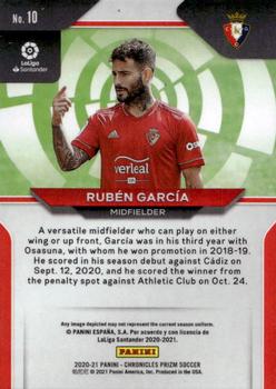 2020-21 Panini Chronicles - Prizm La Liga #10 Rubén García Back
