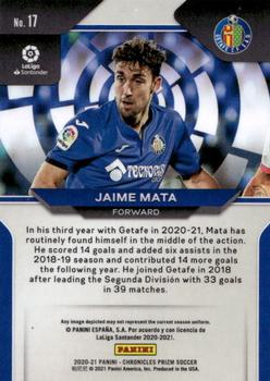 2020-21 Panini Chronicles - Prizm La Liga #17 Jaime Mata Back
