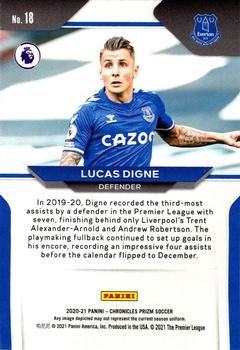 2020-21 Panini Chronicles - Prizm Premier League #18 Lucas Digne Back