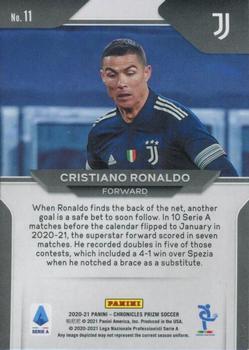 2020-21 Panini Chronicles - Prizm Serie A #11 Cristiano Ronaldo Back