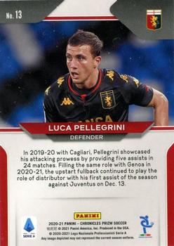 2020-21 Panini Chronicles - Prizm Serie A #13 Luca Pellegrini Back