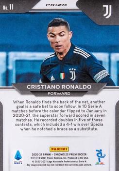 2020-21 Panini Chronicles - Prizm Serie A Gold Power #11 Cristiano Ronaldo Back